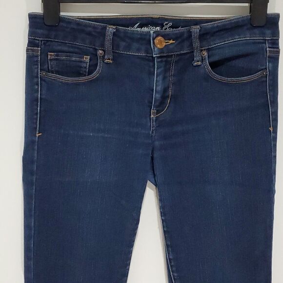 AMERICAN Eagle 32" waist dark wash stretch skinny jeans - Picture 2 of 8